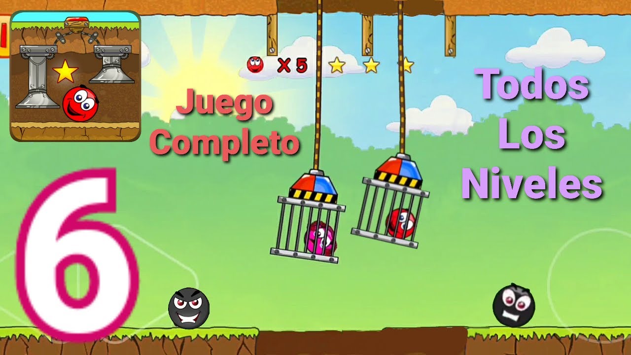 Red Ball 3: Jump For Love-(Gameplay 6)-Todos Los Niveles -Juego Completo-