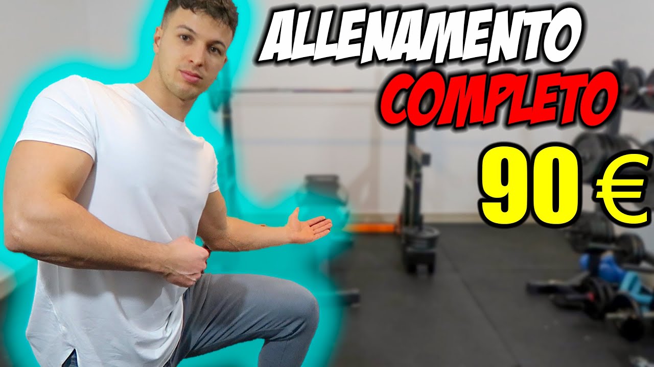 HOME GYM essenziale - allenarsi a casa con una panca e due manubri