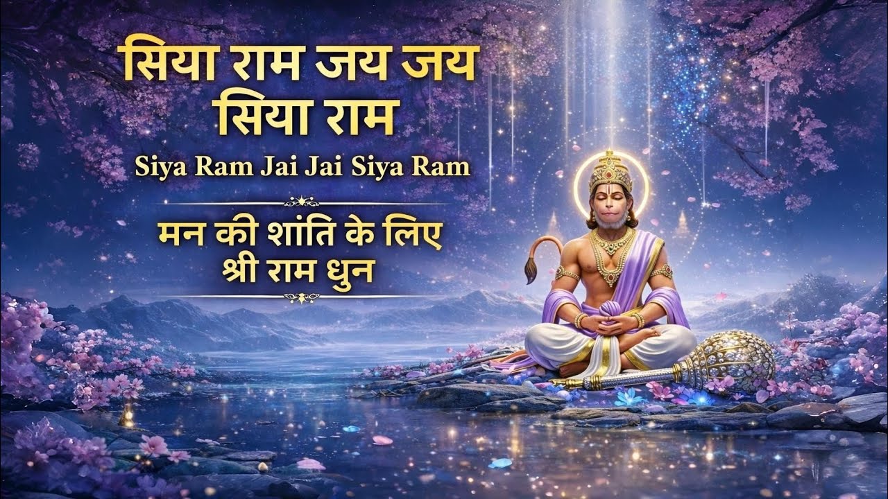सिया राम जय जय सिया राम | Siya Ram Jai Jai Siya Ram | 1 Hour | मन की शांति के लिए श्री राम धुन
