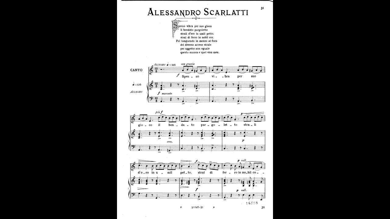Arie Antiche - Alessandro Parisotti. Pistas / Piano accompaniment tracks