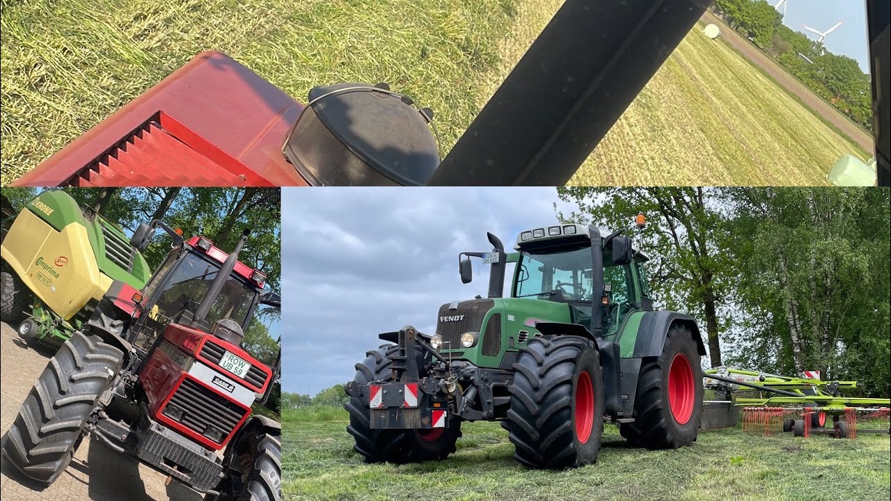 POV / Sound / Fendt 820 und Case 1455 XL im 1. Schnitt