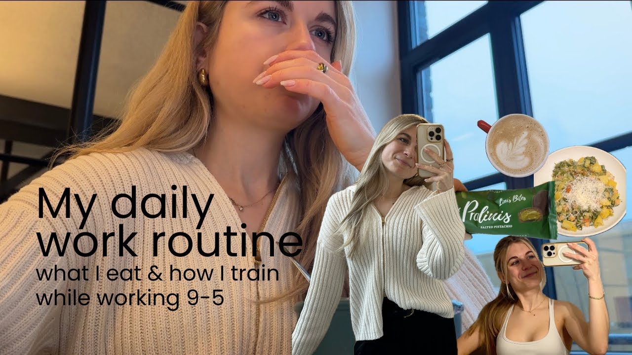 Work-Vlog | what I eat and how I train working 9-5, finding new routines 