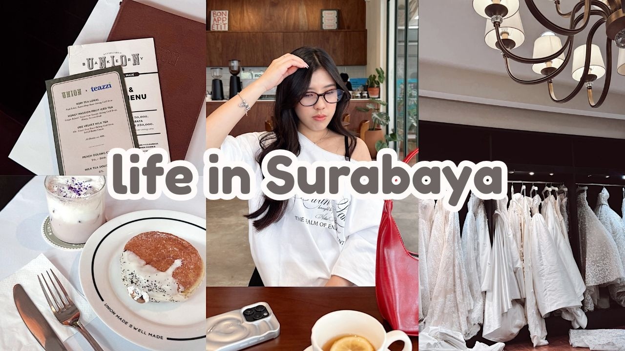 SURABAYA VLOG 👰🏻‍♀️🎀 wedding prep, got a new macbook 💻 new matcha place in town 🍵