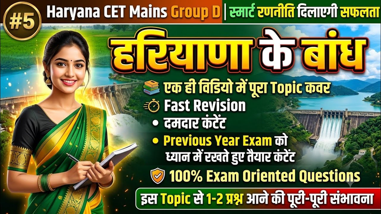 Haryana gk cet 2025 most important questions | Haryana cet group d classes 2025 