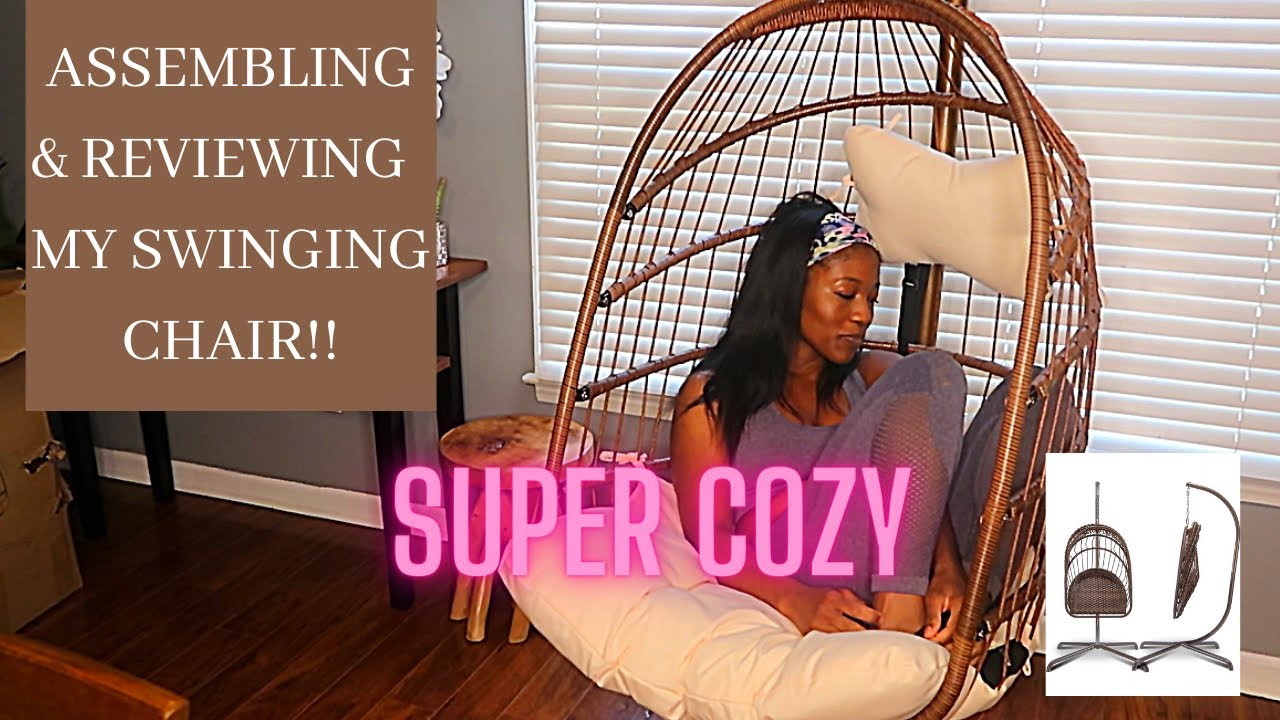 AMAZON SWINGING EGG CHAIR REVIEW & ASSEMBLE