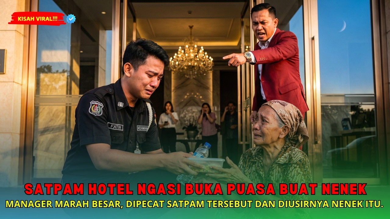 SATPAM HOTEL INI DIUSIR KARENA MENOLONG NENEK KELAPARAN… 24 JAM KEMUDIAN DIREKSI HOTEL PANIK BESAR!