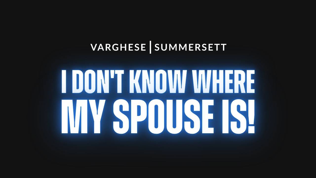Spouse Gone MISSING? Here's How To File For DIVORCE