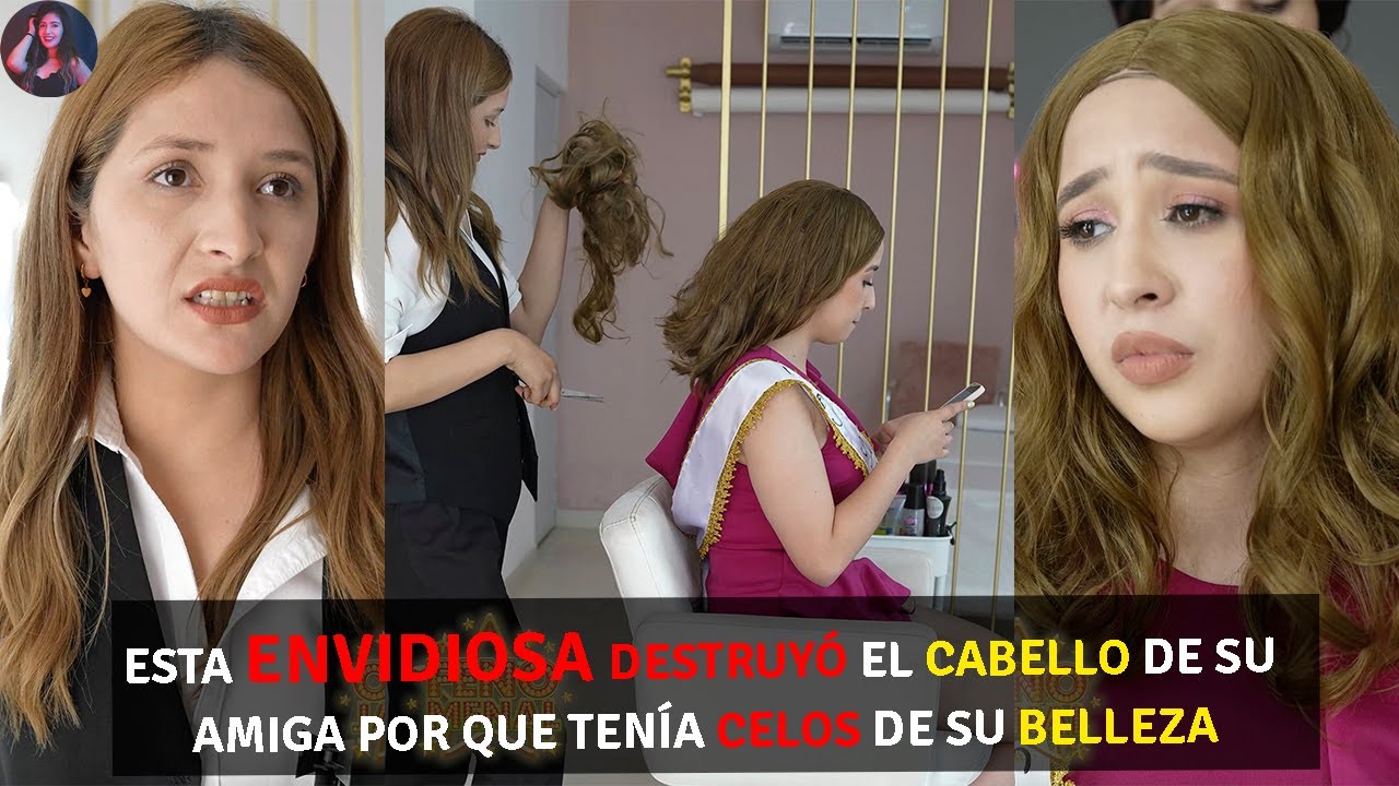 Esta envidiosa destruyó el cabello de su amiga porque tenia celos de su belleza.