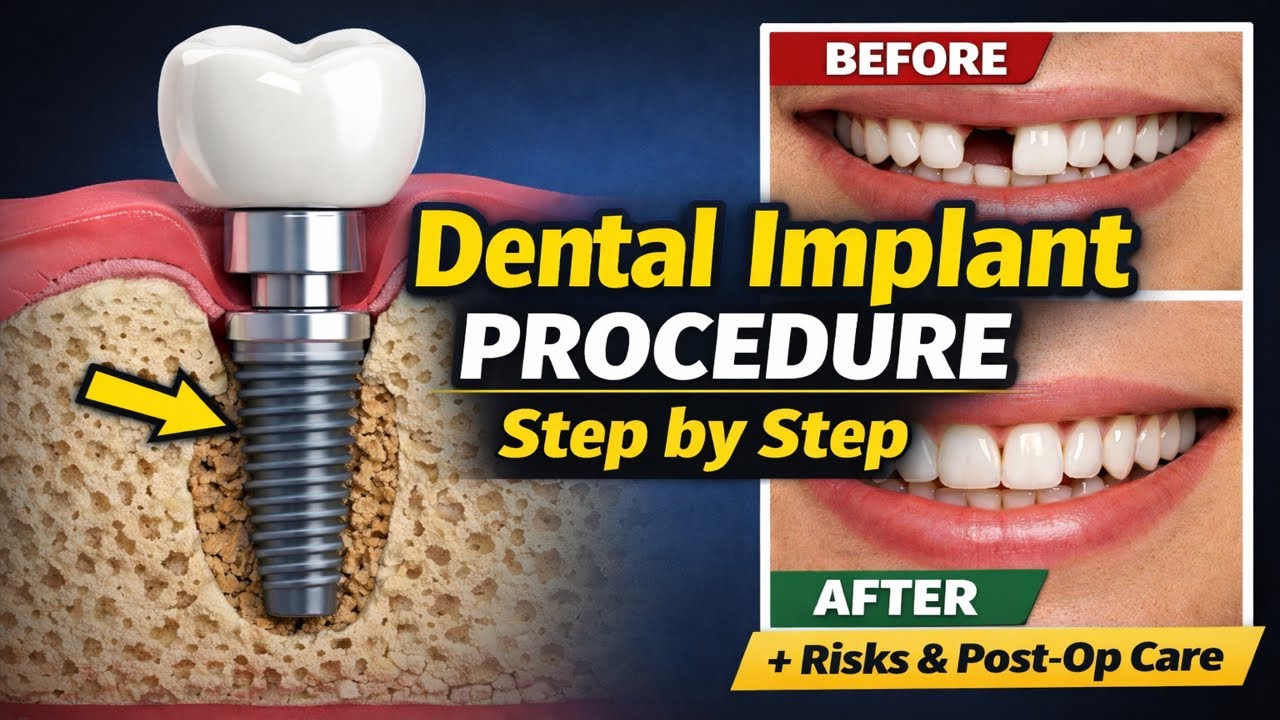 Dental Implant Surgery Explained | Step-by-Step Procedure, Risks & Recovery Guide | Dr.Dentique-hub