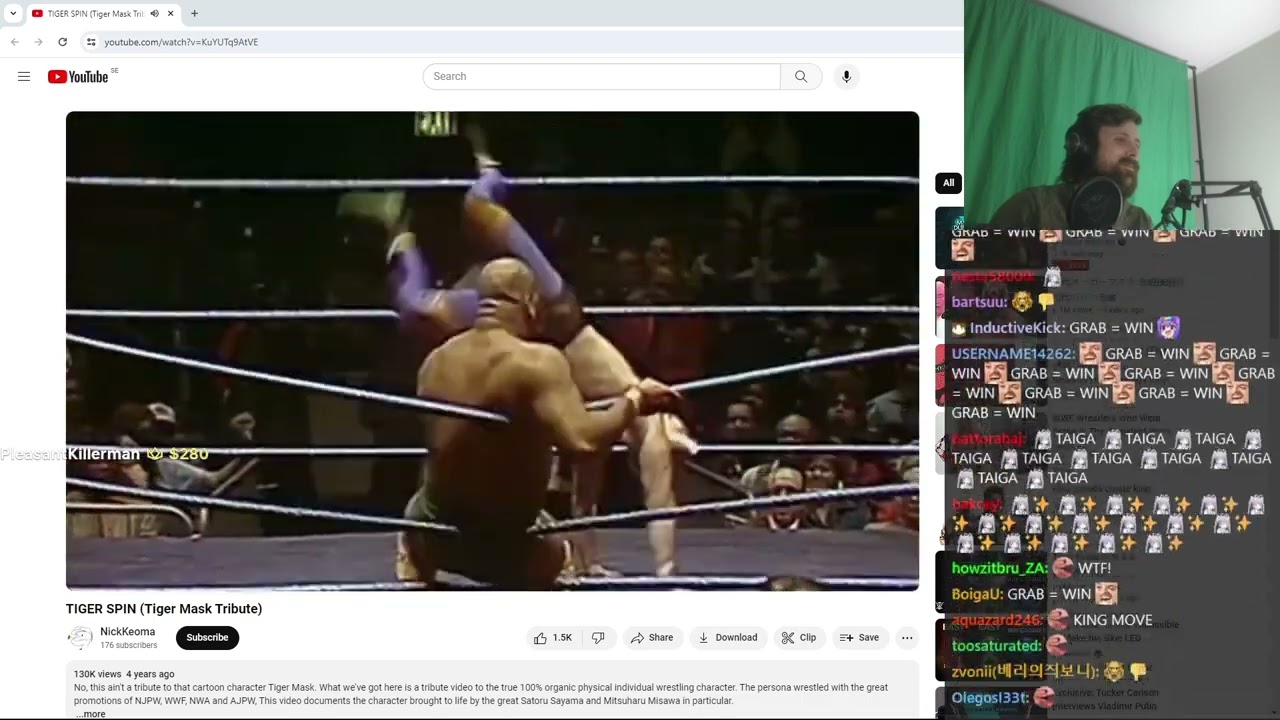 Forsen Reacts to TIGER SPIN (Tiger Mask Tribute)
