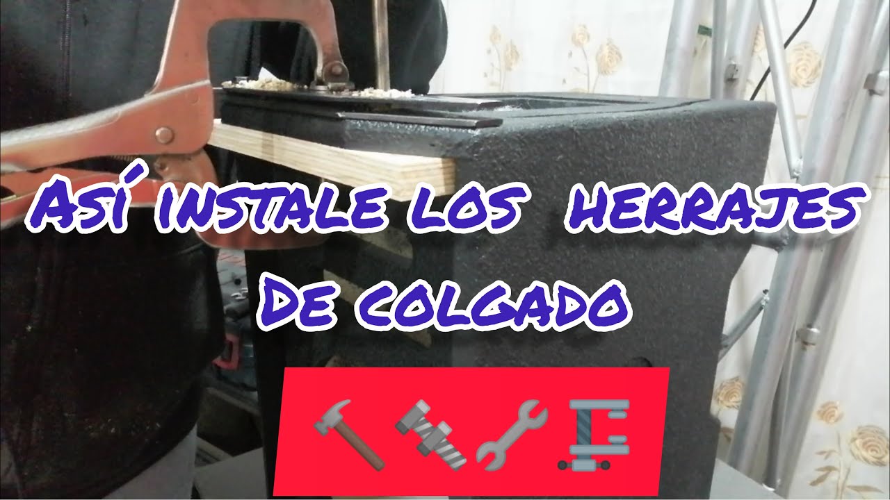 ASI INSTALAMOS LOS HERRAJES DE COLGADO DE ESTAS CAJAS