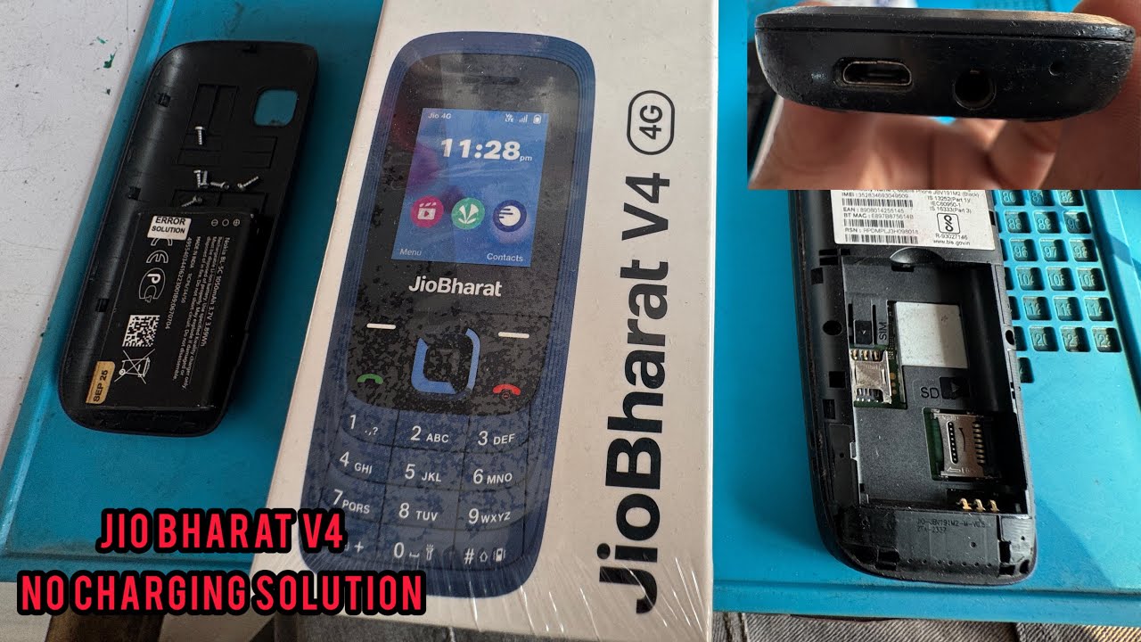 Jio bharat V4 no charging proper solution