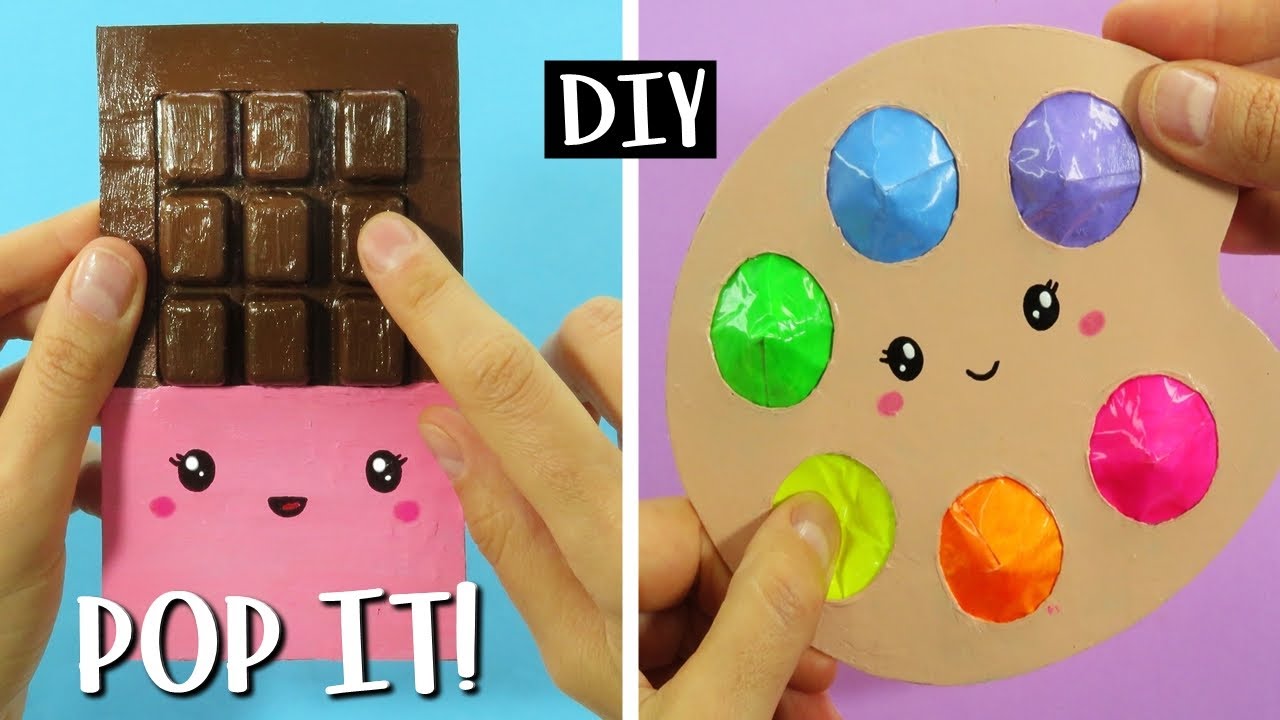 DIY COMO FAZER FIDGET TOYS CASEIRO COM PAPEL - FAZER FIDGET TOY POP IT FÁCIL E RÁPIDO - VIRAL TIKTOK