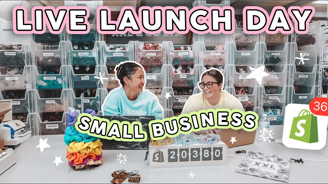 STUDIO VLOG #58 | LIVE PRODUCT LAUNCH 🔥 New Hair Claws Clips + Cotton Pouches  ✨ Small Business