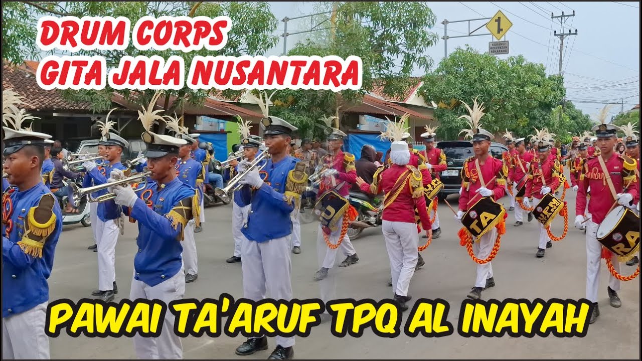 Drumband SUPM Batang di Pawai Ta'aruf TPQ Al Inayah Kramalan