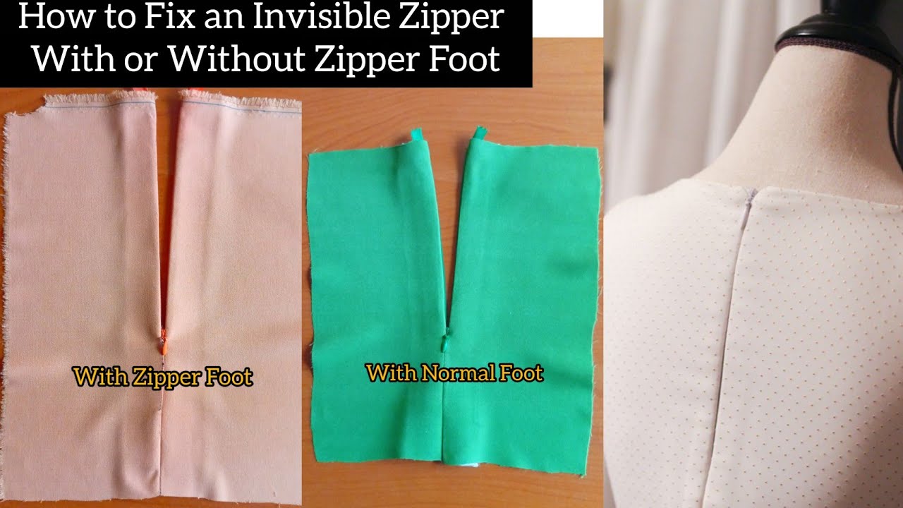 How to Fix an Invisible Zipper Step by Step for beginners 