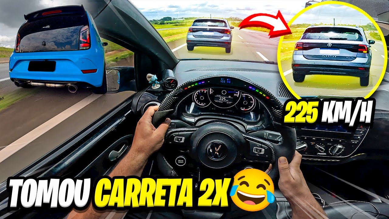 A T-CROSS CHAMOU NA SETA UM UP TSI STG5 E FOI EDUCADA 😂 AMAROK V6 ARREGOU??