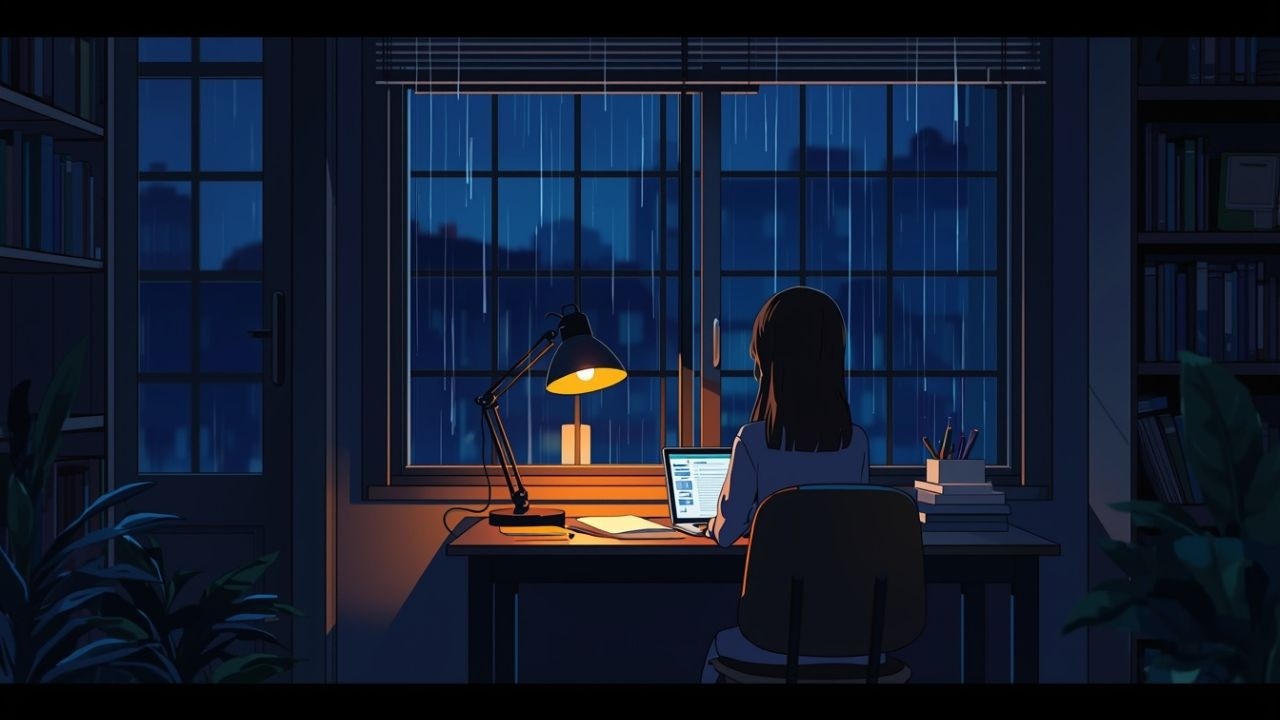 lofi for late night studying 📚 calm focus beats