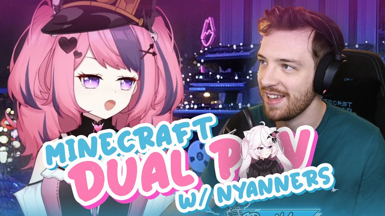 Connor x Ironmouse w/ Nyanners - Minecraft (Part 1) | Full Stream Dual POV [13/10/2021]