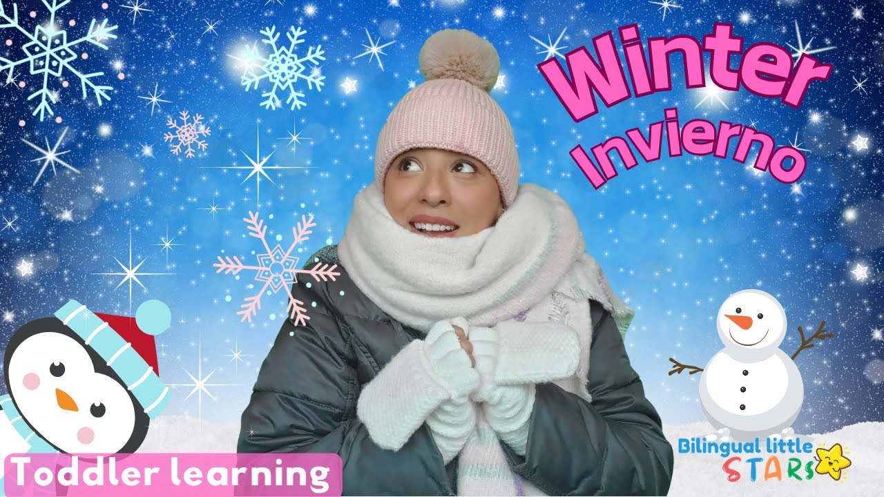 INVIERNO, WINTER| Toddler learning in English, Spanish, and baby sign language with Ms. Alejandra