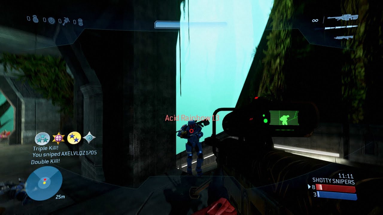 basically a one man army in halo 3 team snipers