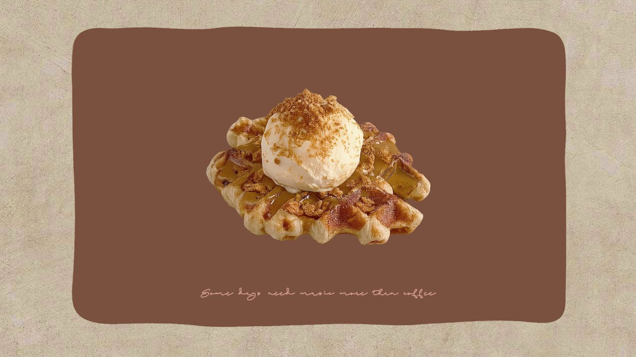 Ice Cream Caramel Waffle.