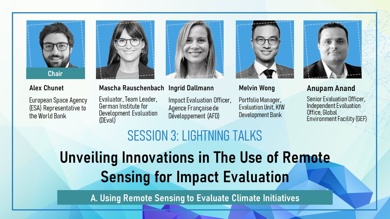 SESSION 3: LIGHTNING TALKS—Unveiling Innovations in The Use of Remote Sensing for Impact Evaluation