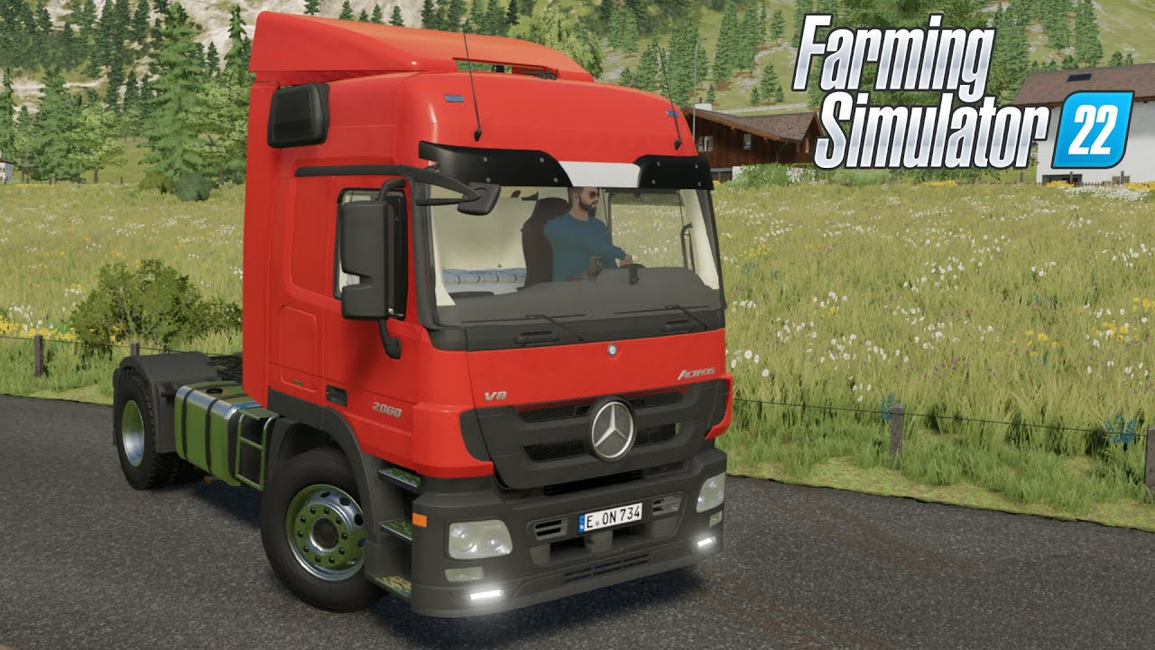 Mercedes Actros MP3 V8 - Farming Simulator 2022 [FS22 LS22 Truck Vehicle Mod] 