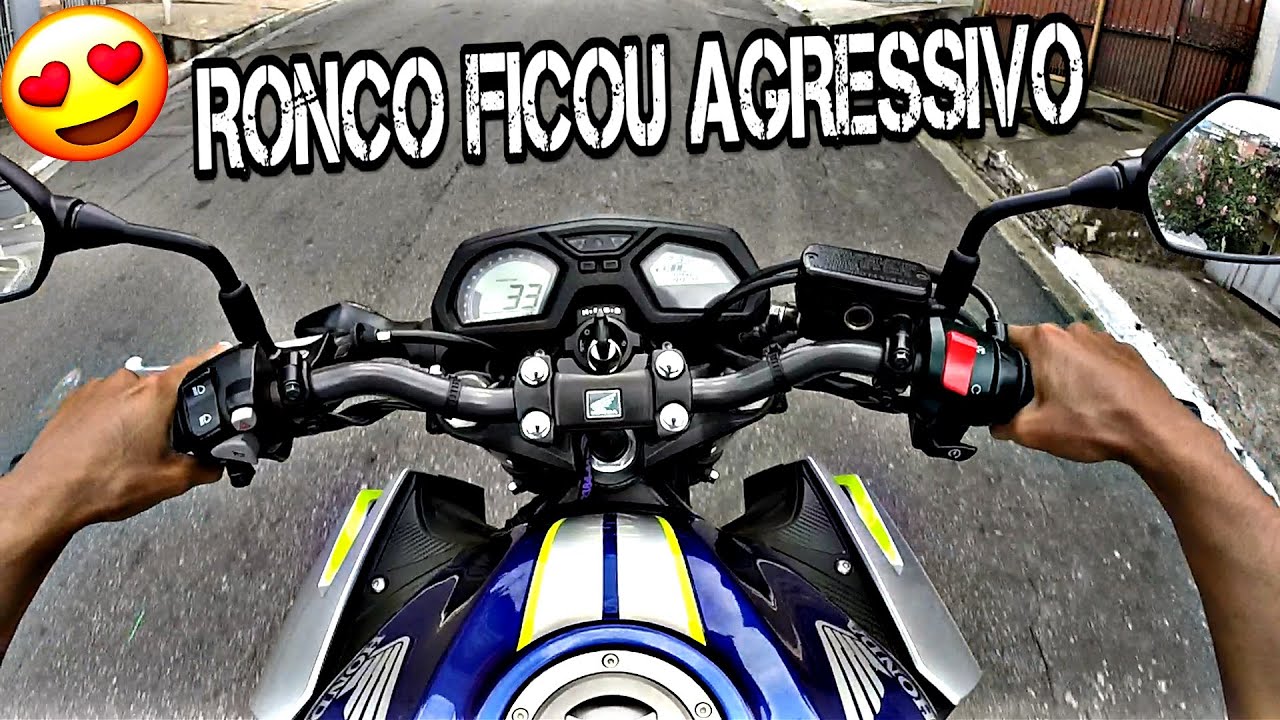 DEIXEI A CB 650F SO O CANO RONCO FICOU FORTE DEMAIS