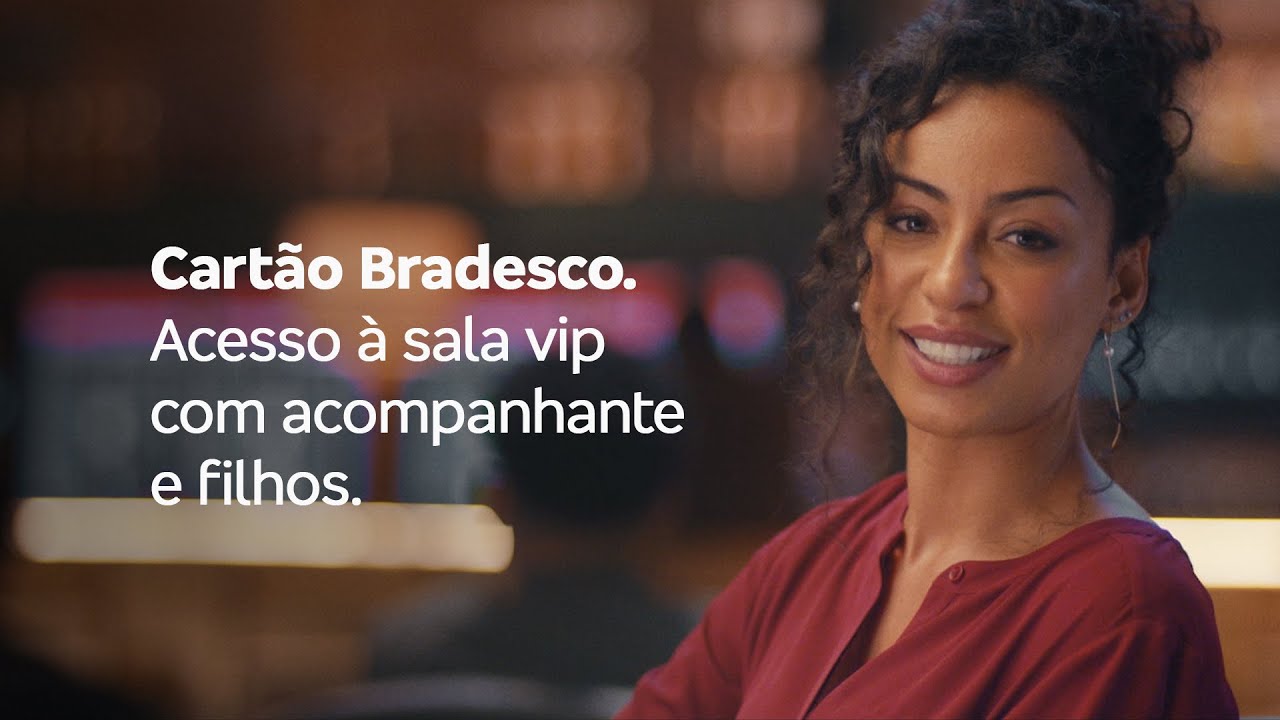 Cartão Bradesco. Salas VIP exclusivas e pontos turbinados no exterior.