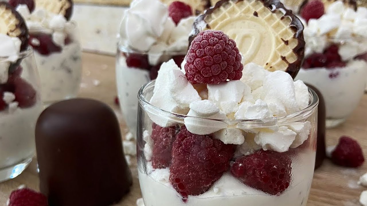 JEDER wird dieses Dessert lieben - Himbeer Schokokuss Baiser 🍨