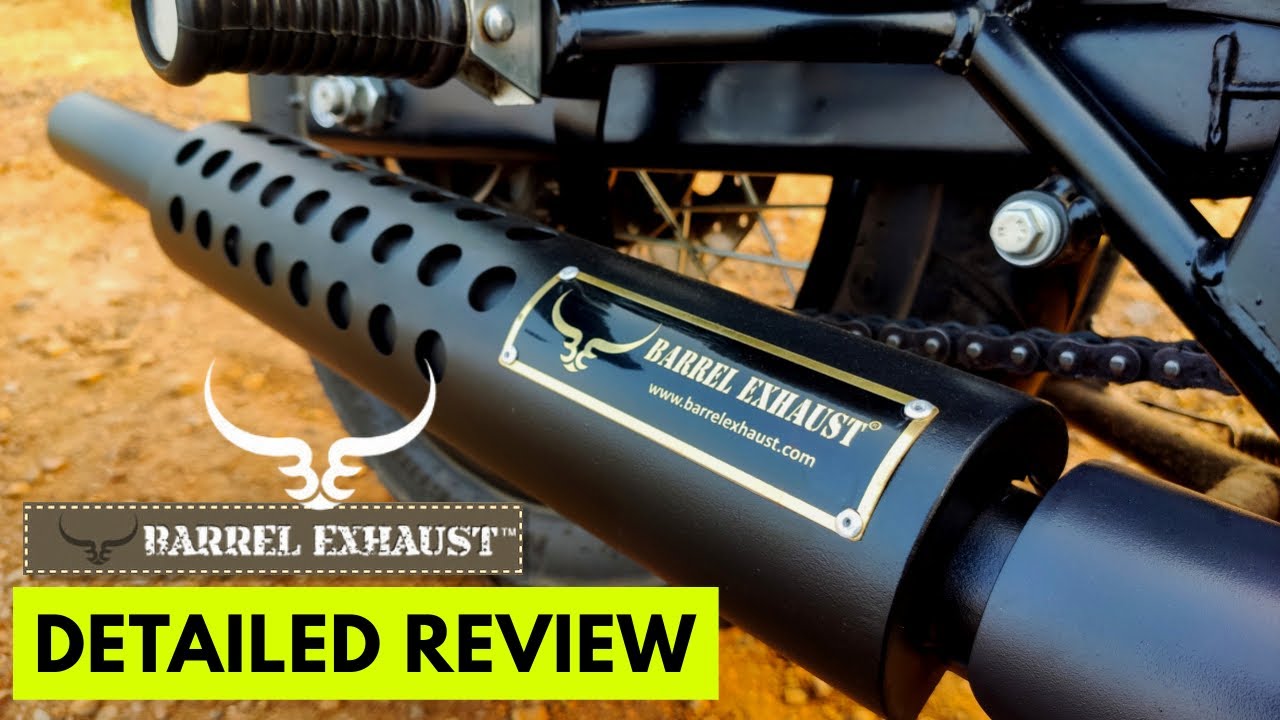 Barrel Exhaust SCUD Silencer for RE Classic 350 Signals [Detailed Review]