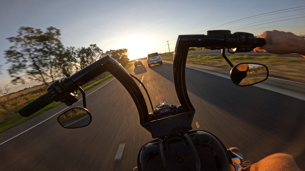 Sunset Ride After Work  |  Harley-Davidson Breakout  |  S&S 475 cam
