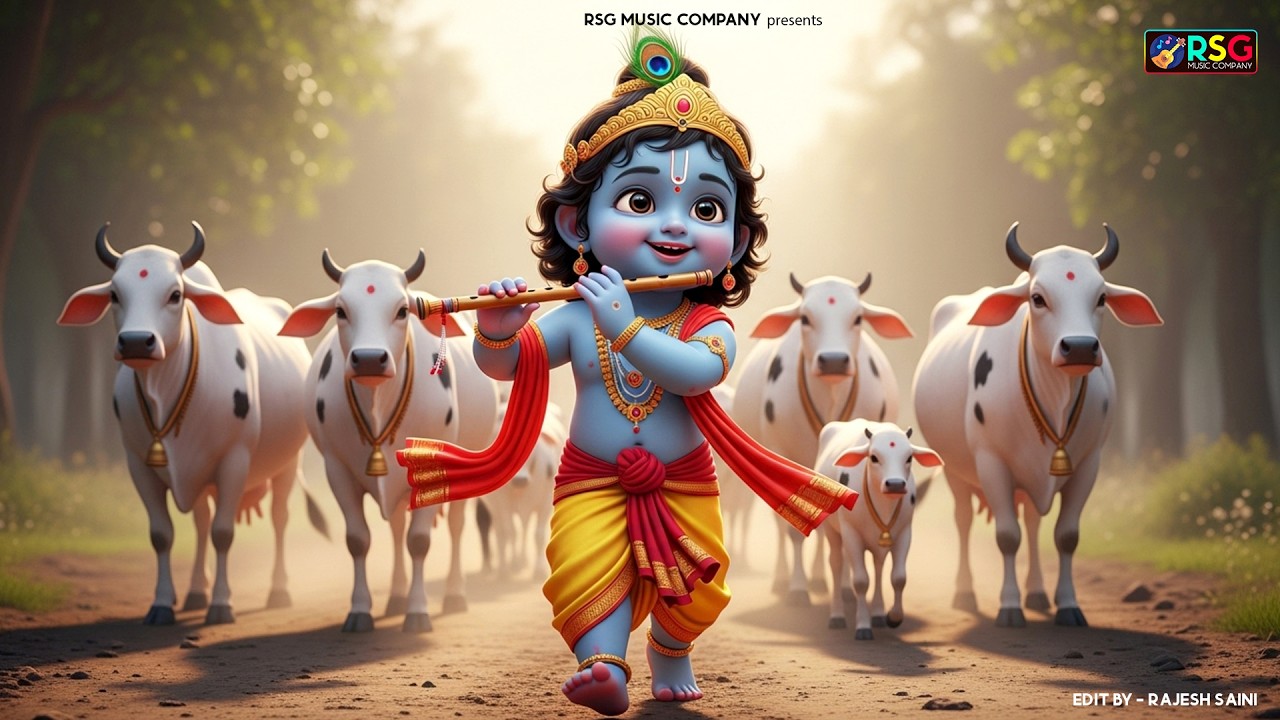 छोटी छोटी गैया - Choti Choti Gaiya Chote Chote Gwal | Krishna Bal Leela | Little Krishna Song
