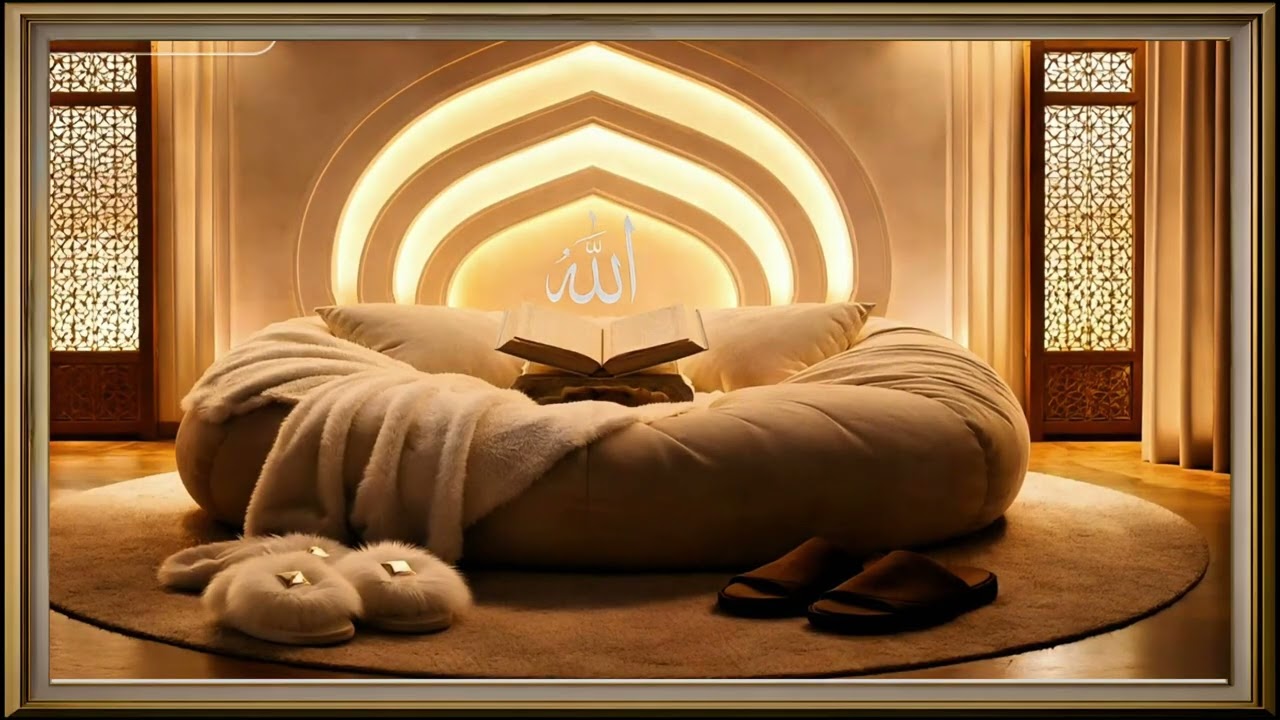 Warm Prayer Room Ambience – Golden Frame  | 2 Hours UHD Islamic Atmosphere | Amarno_AM | #10