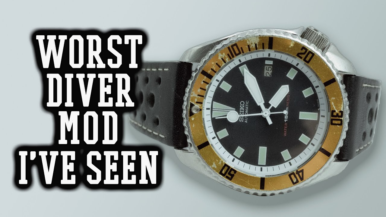 A Poorly Modded Seiko 7002 Dive Watch in Need of Redemption