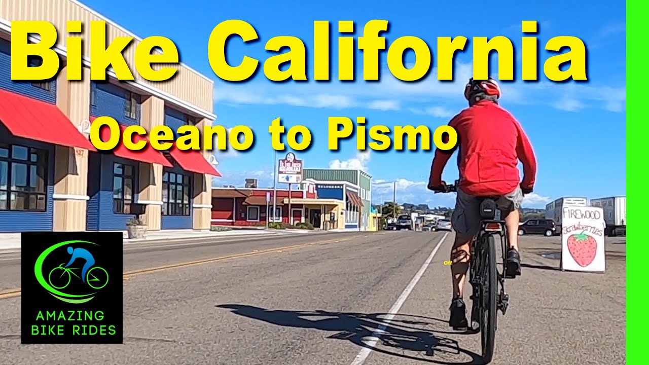 30 Minute Virtual Bike Ride | Oceano to Pismo California | Cycling Workout | Travel Video