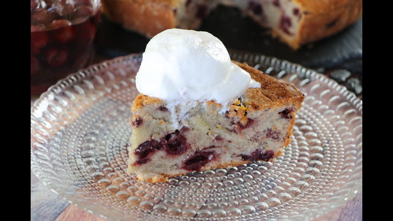 Sour cherry -Tonka bean cake!!!