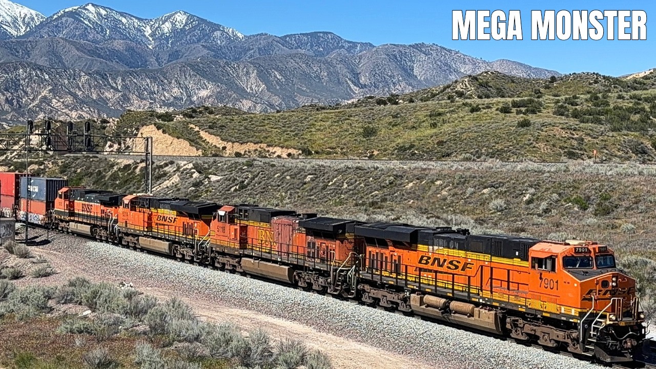 4×2×2 Monster Train Cuts Off Helpers at Cajon Summit — Hill 582 Meet