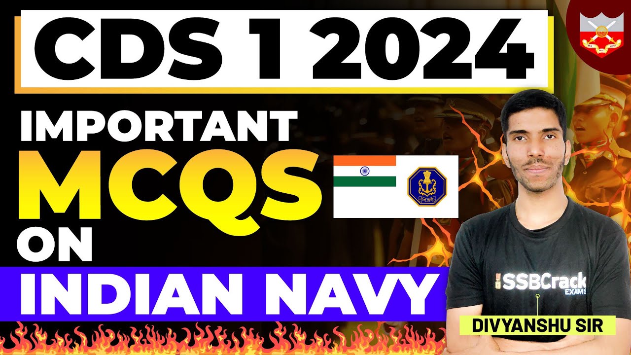 Top 30 MCQs on Indian Navy | CDS 1 2024 | UPSC
