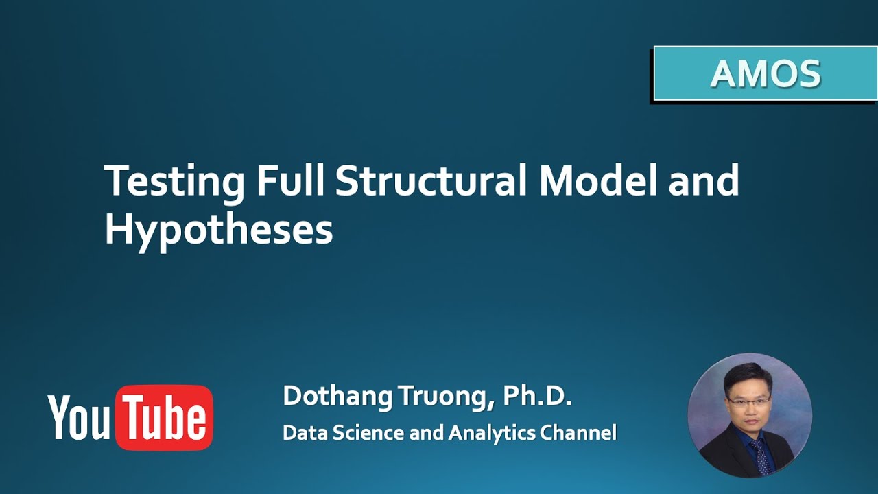Structural Equation Modeling and AMOS - Testing Full Structural Model and Hypotheses in AMOS
