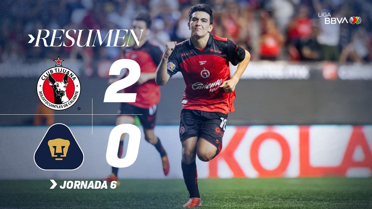 XOLOS 2-0 PUMAS J6 AP26 | Comandados por Gilberto Mora los fronterizos 'mordieron' en casa