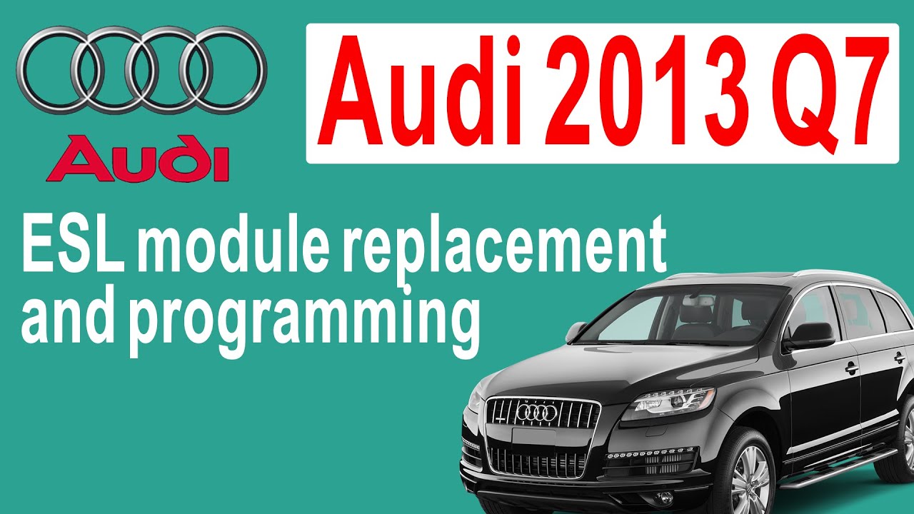 2013 Audi Q7 Used ESL  Module  Replacement And Program