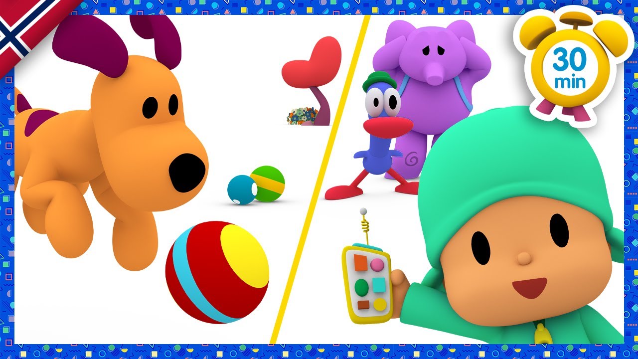L&aelig;r Farger med Pocoyo - Farge min Verden! | POCOYO p&aring; Norsk | Tegneserier for Barn | Barneprogram