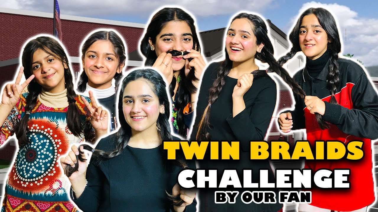 Fans ki Request pe Twin Braids kien😱🥰| Koi Challenge Accept Nahi kr rha😭| Viral Video Recreate ki😍|