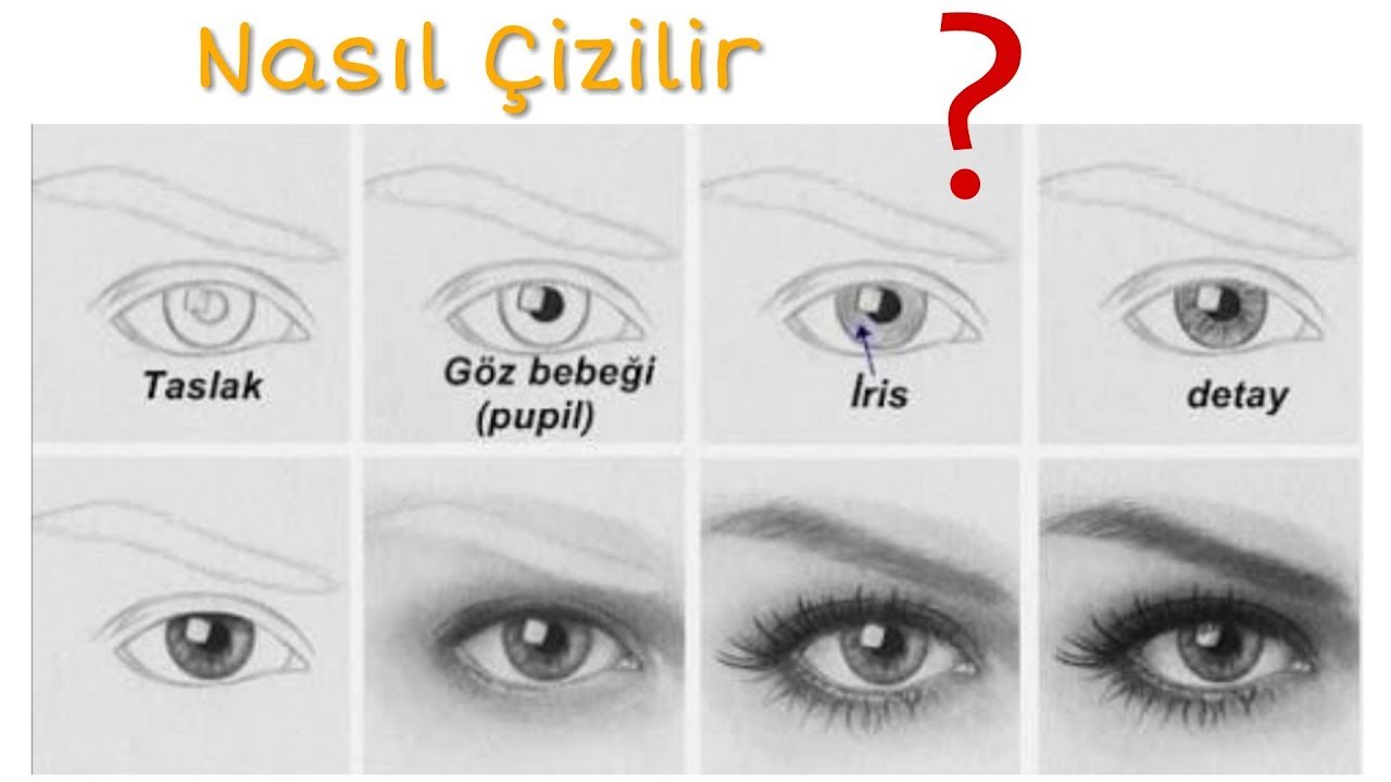 Adım Adım Gerçekçi Göz Çizimi Nasıl Yapılır ?