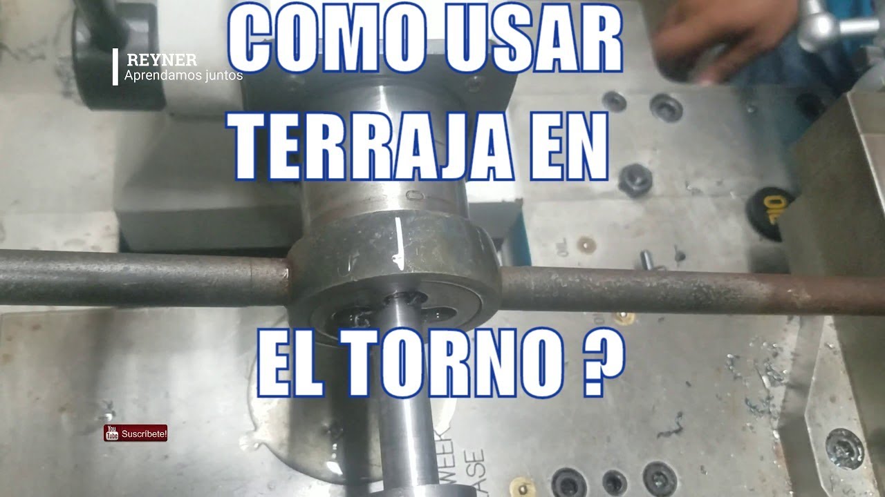 #Roscado con Terraja 5/8 UNF en el #Torno Convencional