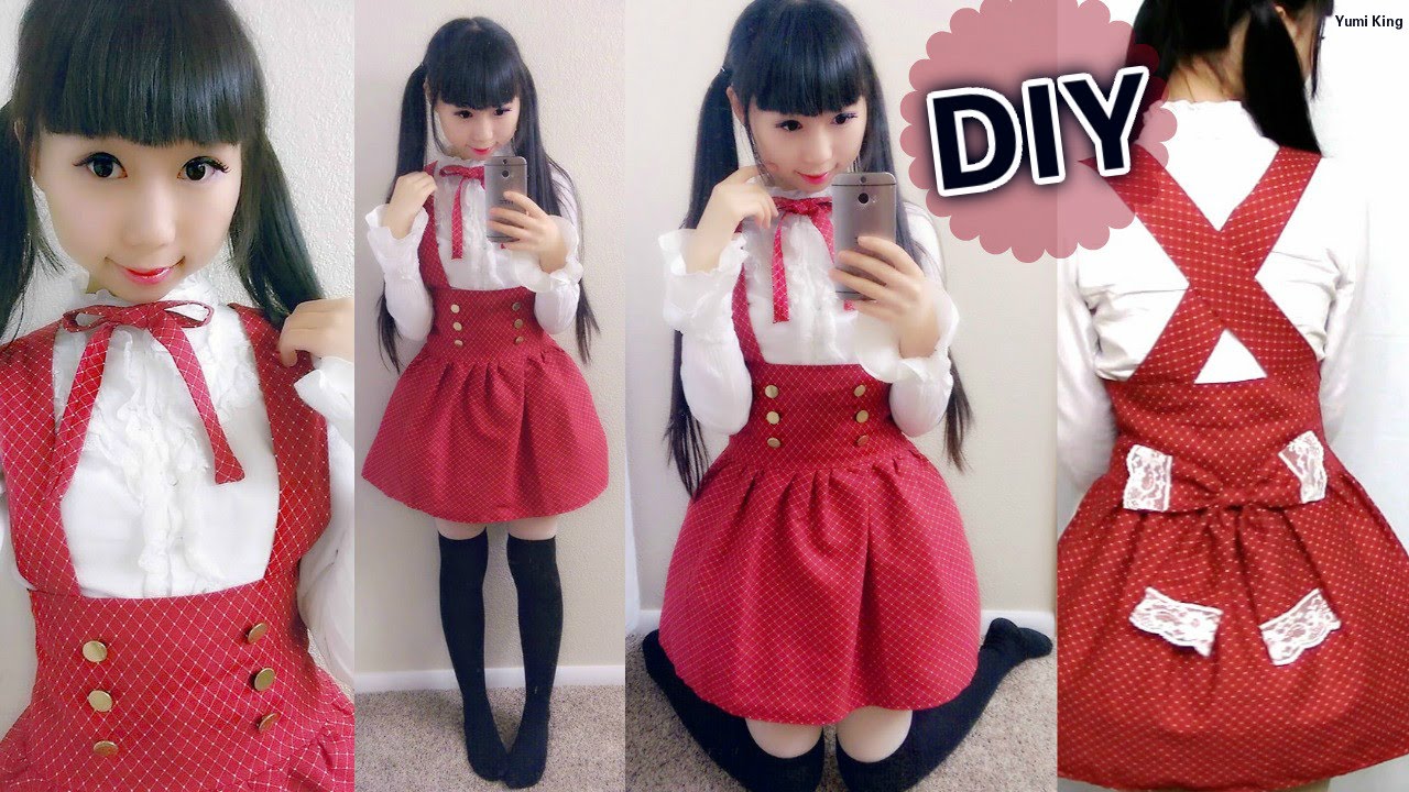 DIY Loyal Wine High Waist Skirt (Side Zipper)+ How to Gather a Skirt | Lolita Inspired Outfit