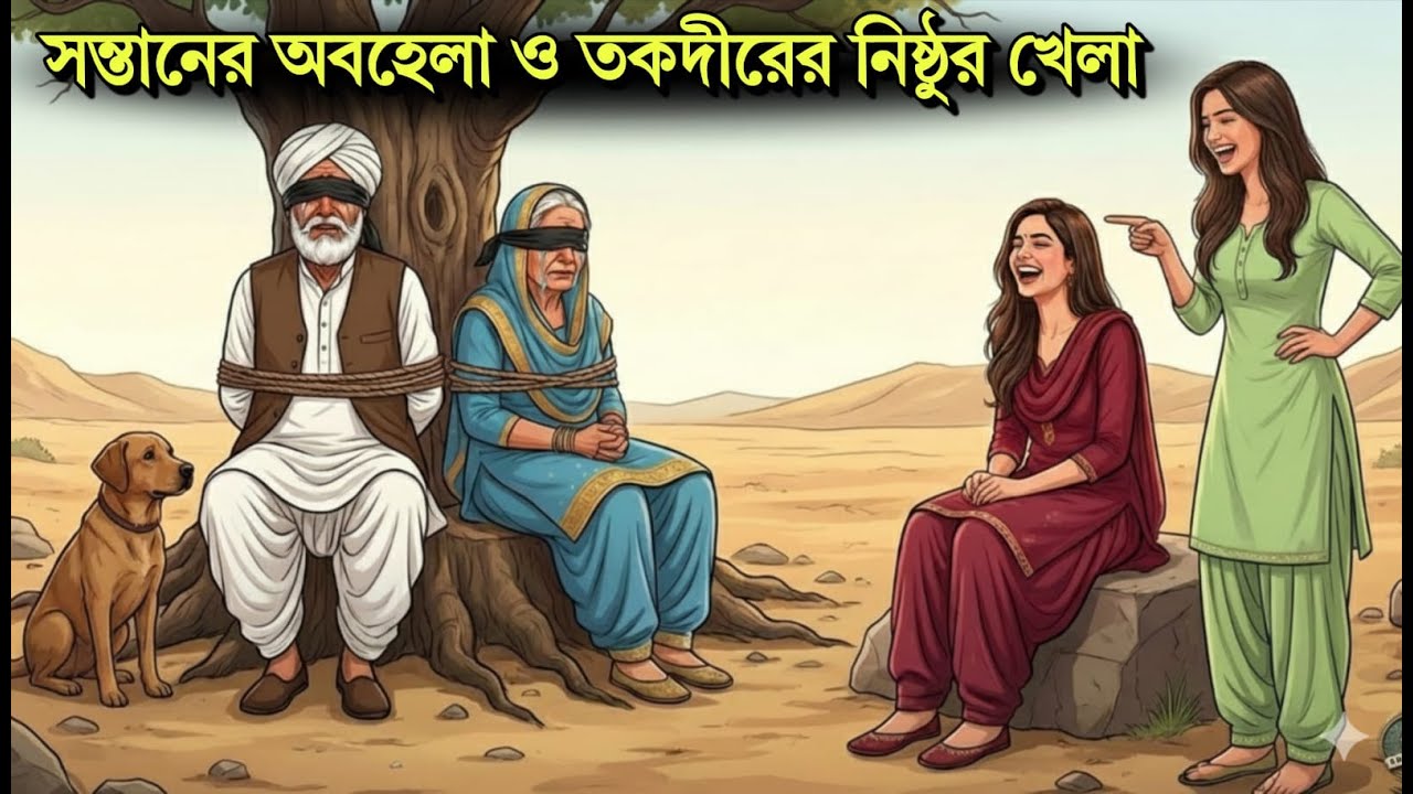 অন্ধ বাবা-মায়ের সাথে দুই মেয়ের নিষ্ঠুরতা ও তকদীরের এক বিস্ময়কর শিক্ষা!|| Islamer Alo