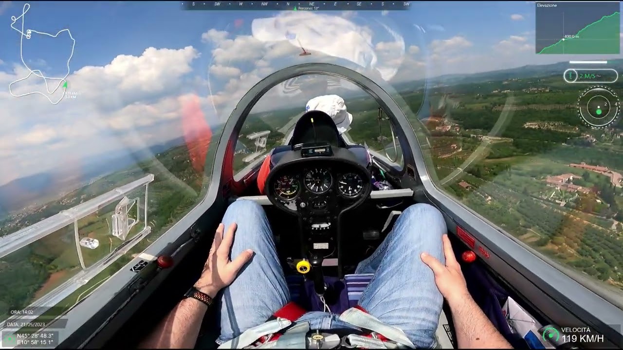 Aliante TWIN-ASTIR TRAINER - Boscomantico (VR) - LIPN - Primo volo! Assoc. Volovelistica Scaligera